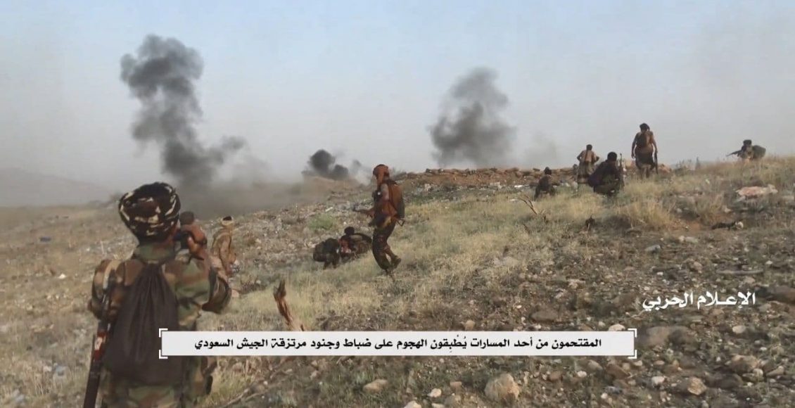 عملية هجومية على مواقع لمرتزقة الجيش السعودي قبالة جبل الدود بجيزان (7)